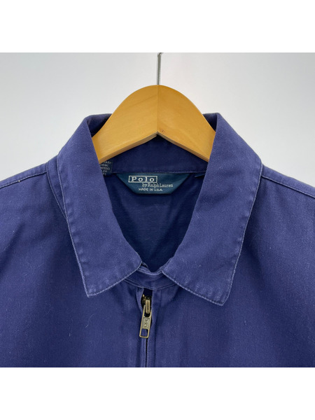 POLO RALPH LAUREN ジャケット 80s USA製 スイングトップ NVY L