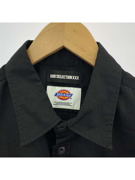 GOD SELECTION XXX　 Dickies ワークシャツ　ブラック　