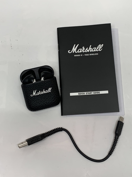 Marshall MINOR IV ワイヤレスイヤフォン ブラック 開封品 マーシャル コードレスイヤホン Bluetooth対応