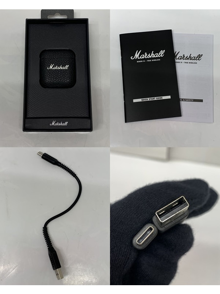 Marshall MINOR IV ワイヤレスイヤフォン ブラック 開封品 マーシャル コードレスイヤホン Bluetooth対応