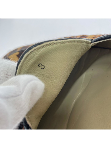 UNITED ARROWS ブーツ ×BOW-TIE レオパードローファー ハラコ