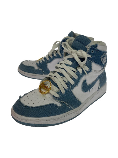 NIKE WMNS AIR JORADAN 1 RETRO HIGH OG DENIM (27.5)