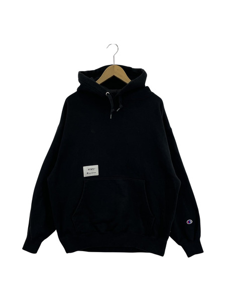 Champion×WTAPS ACADEMY HOODED/パーカー/S/黒