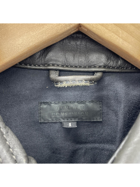 GENERAL CONFUSION レザー ブルゾン（1）[値下]