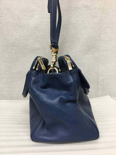 TORY BURCH 2WAY レザーバッグ ブルー