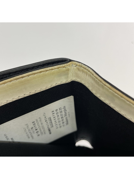 MAISON MARGIELA コンパクトウォレット 2ツ折リ財布 ブラック