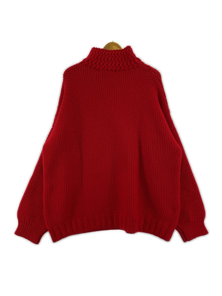 CASEY-CASEY ニット・セーター CASEY CASEY 22AW HIGH NECK JUMPER-M RED