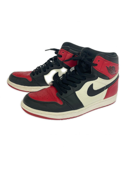 NIKE スニーカー AIR JORDAN 1 RETRO HIGH OG/Bred Toe