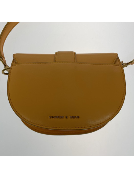charles＆keith ショルダーバッグ サドルバッグ/ガビーヌ/マスタード