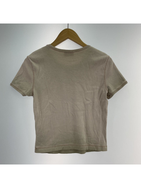 DIESEL T-ELE ハートロゴ リブカットソー M グレー[値下]