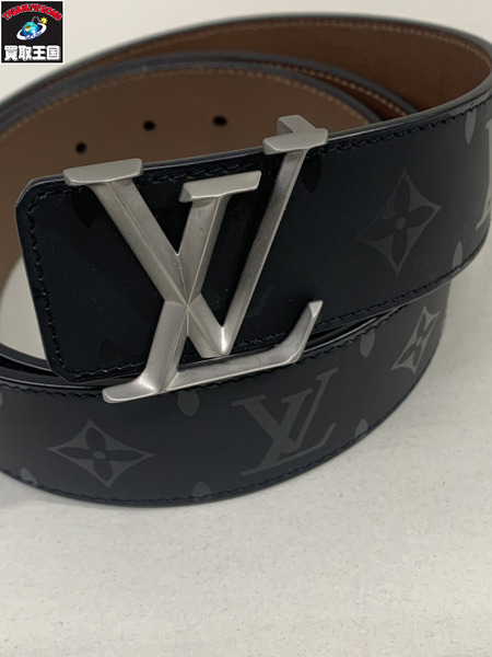 LV 小物 レザーベルト 総柄 黒