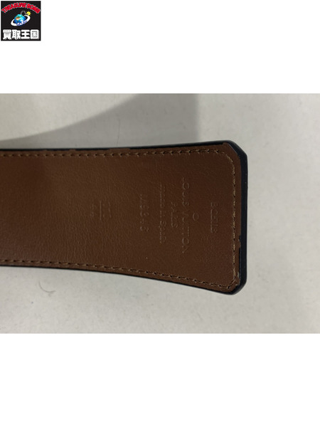 LV 小物 レザーベルト 総柄 黒