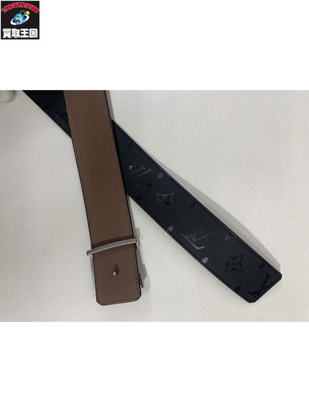 LV 小物 レザーベルト 総柄 黒