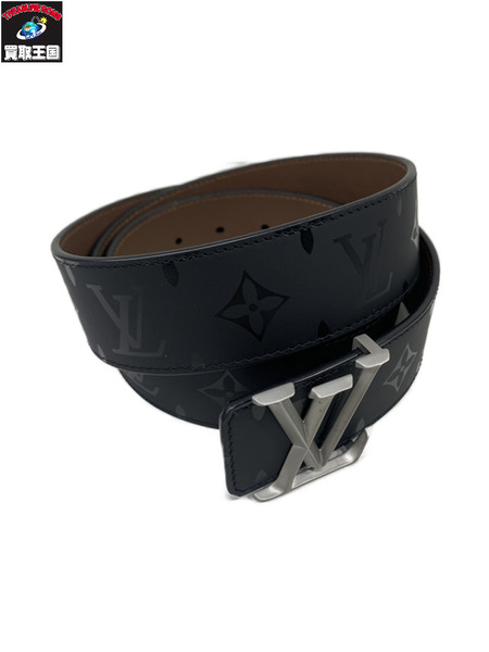 LV 小物 レザーベルト 総柄 黒