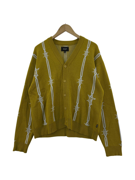 HUF BARBED WIRE CARDIGAN 黄 (S)