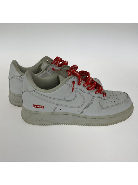 NIKE スニーカー SUPREME × AIR FORCE 1 LOW WHITE[値下]