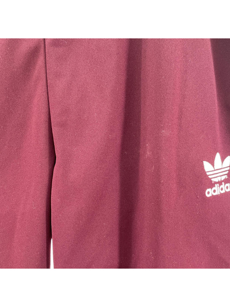 adidas サイドスナップトラックパンツ レッド