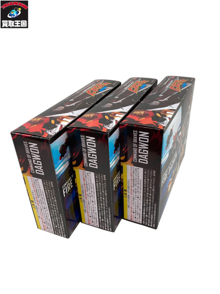 勇者指令ダグオン スーパーミニプラ 3個セット 1．ファイヤーストラトス＆ファイヤーラダー＆ファイヤーレスキュー 2．ファイヤージャンボ A 3．ファイヤージャンボ B