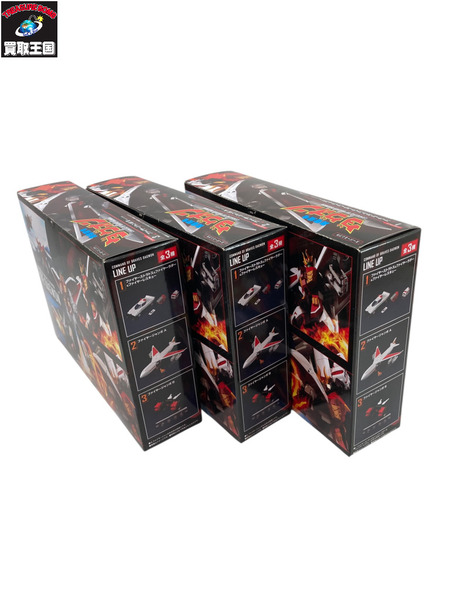 勇者指令ダグオン スーパーミニプラ 3個セット 1．ファイヤーストラトス＆ファイヤーラダー＆ファイヤーレスキュー 2．ファイヤージャンボ A 3．ファイヤージャンボ B