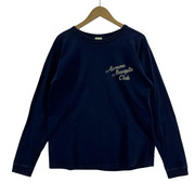 Buzz Rickson's 長袖Tシャツ・カットソー 両面プリント 紺(M)