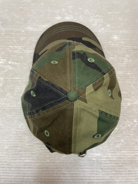 STUSSY BASIC WASHED LOW PRO CAP WOODLAND CAMO