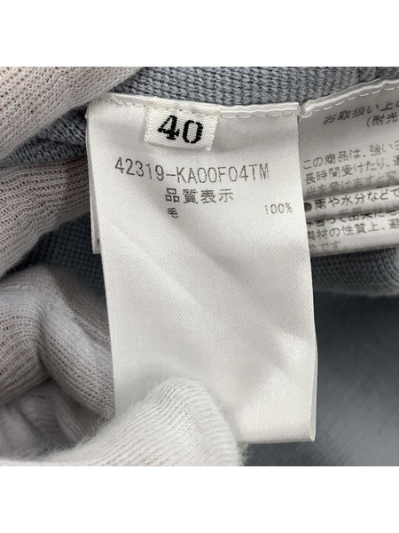 FOXEY 半袖ワンピース レターF ニットドレスワンピース (40)[値下]