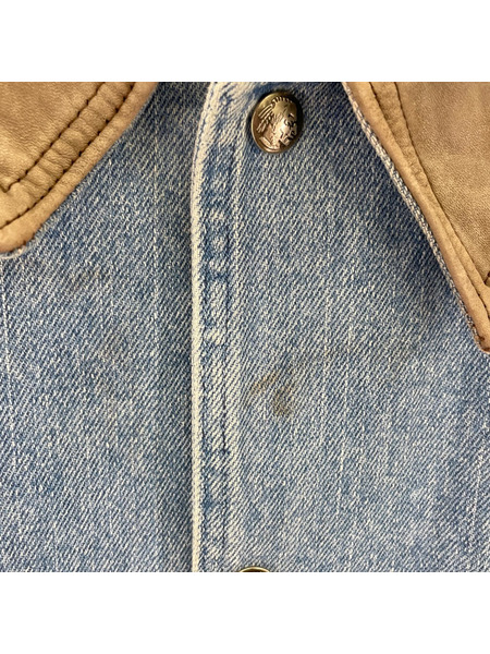 WOOLRICH ジャケット 襟レザーカバーオール (-)