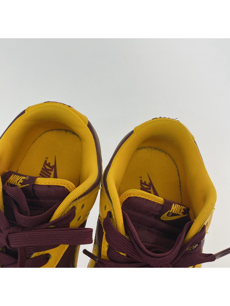 NIKE Dunk Low Retro University Gold and Deep Maroon 27.5cm