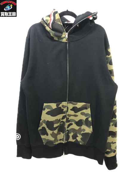 A BATHING APE シャークパーカー/BLK/XL/黒/アベイシングエイプ