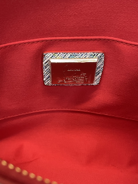 C.Louboutin ユニコーンスパイクスタッズ レインボーデニム　ショルダーバッグ