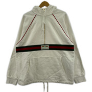 メンズラグ衣料 GUCCI/ラベル付キハーフジップパーカー/S