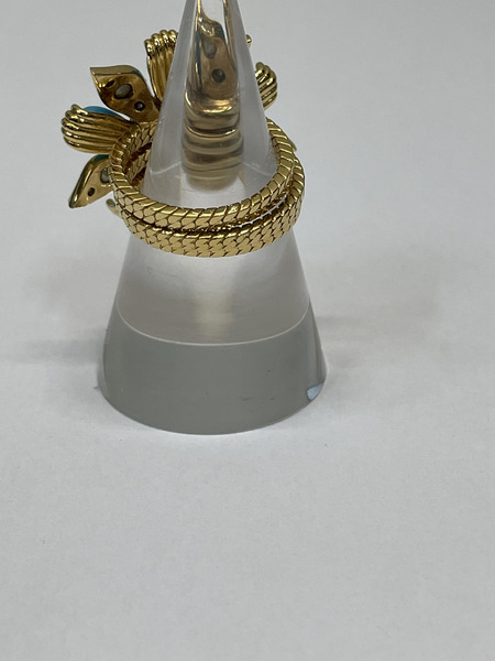 GUCCI クリスタルブルー 三連リング