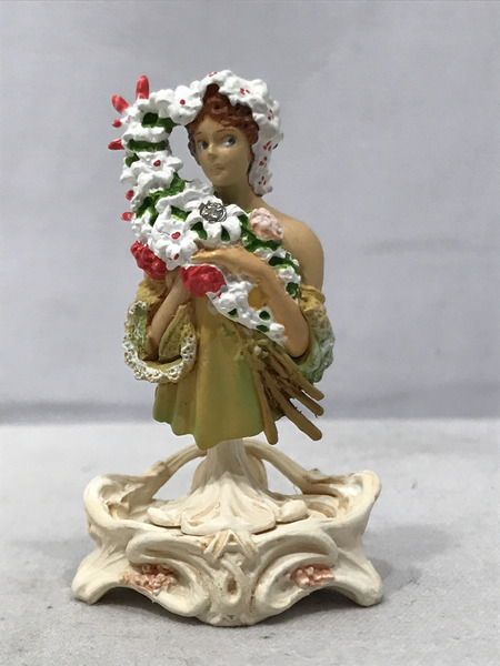 ミニフィギュア アニメ・コミックその他 アルフォンス・ミュシャ フィギュアミュージアム第1集 花