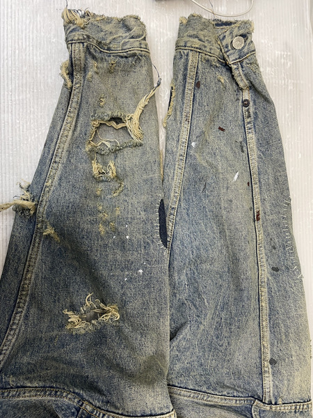 SAINT MICHAEL×BerBerJin 23AW BJ DENIM JKT DAMAGE ダメージ加工デニムジャケット XL SM-A23-0000-C17