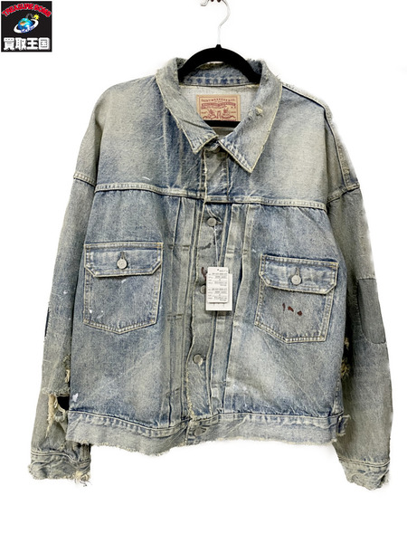 SAINT MICHAEL×BerBerJin 23AW BJ DENIM JKT DAMAGE ダメージ加工デニムジャケット XL SM-A23-0000-C17