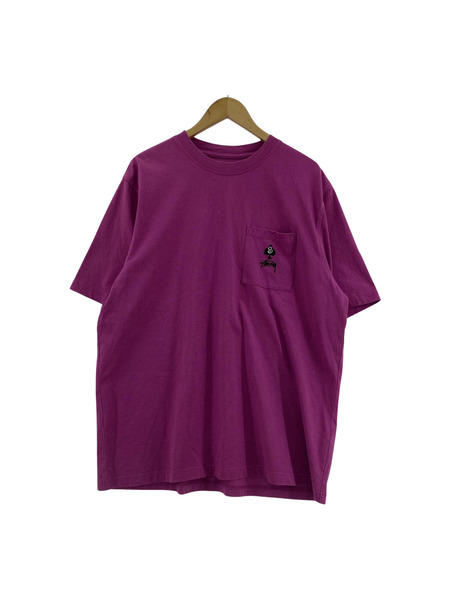 STUSSY スペードロゴ ポケットTee パープル