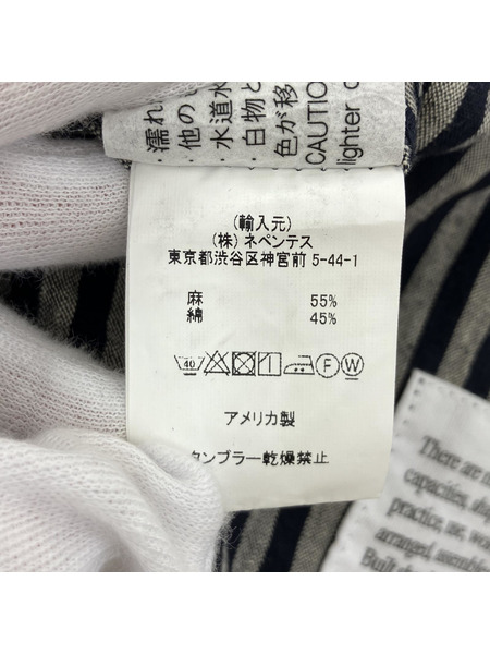 Engineered Garments/LC Wide Stripe Cagoule Shirt/S[値下]