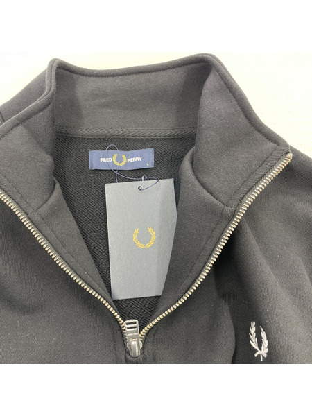 FRED PERRY Half Zip Sweatshirt M3574(L)BLK