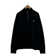 FRED PERRY Half Zip Sweatshirt M3574(L)BLK