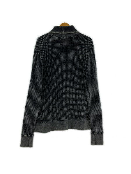 Porter Classic 長袖Tシャツ・カットソー フレンチサーマル ブリーチ 黒 (XL)