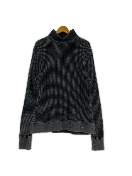 Porter Classic 長袖Tシャツ・カットソー フレンチサーマル ブリーチ 黒 (XL)