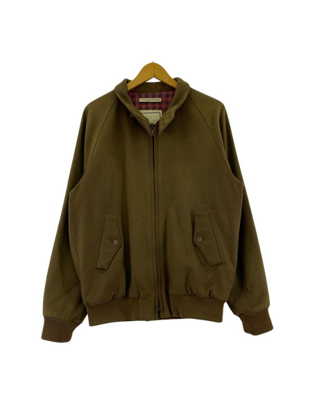 BARACUTA ジャケット G9 ウールハリントンジャケット カシミヤ混 ブラウン(M)