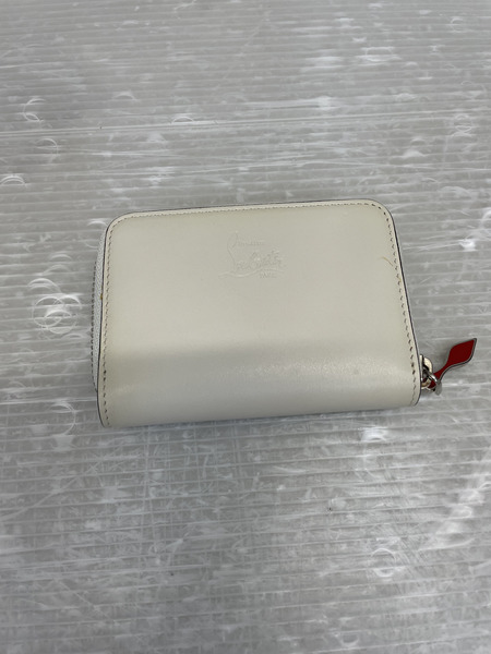 C.Louboutin パネトーネ スパイクスタッズ コインパース ホワイト[値下]