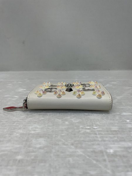 C.Louboutin パネトーネ スパイクスタッズ コインパース ホワイト[値下]