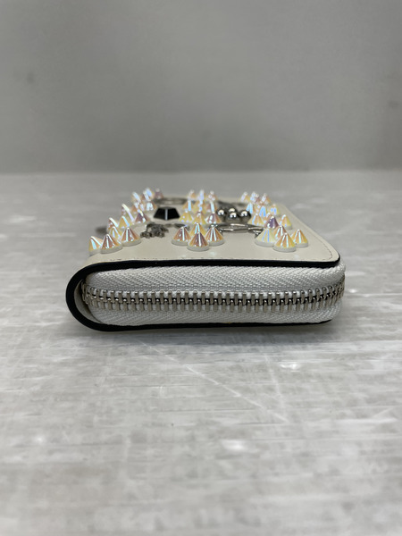C.Louboutin パネトーネ スパイクスタッズ コインパース ホワイト[値下]