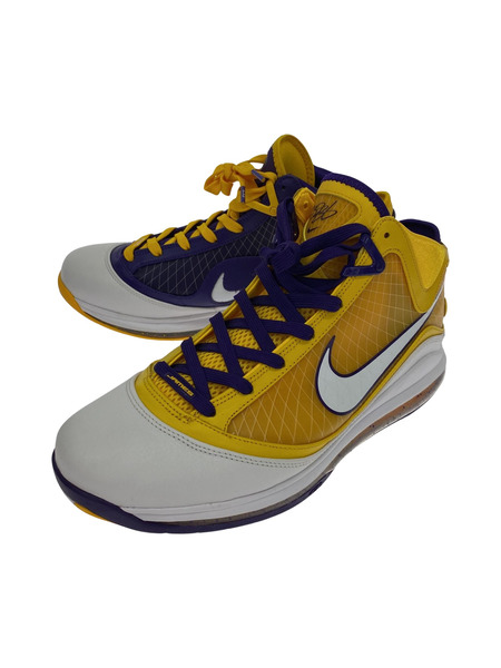 NIKE LEBRON 7 QS MEDIA DAY COURT PURPLE/WHITE-AMARILLO 28.5