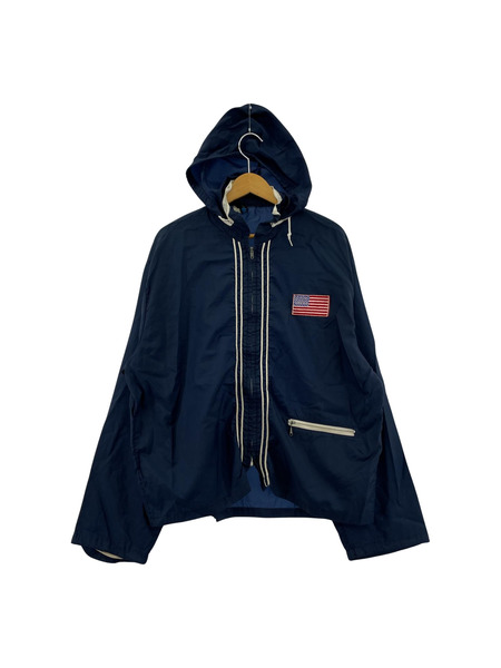 60s champion nylon jacket ネイビー L