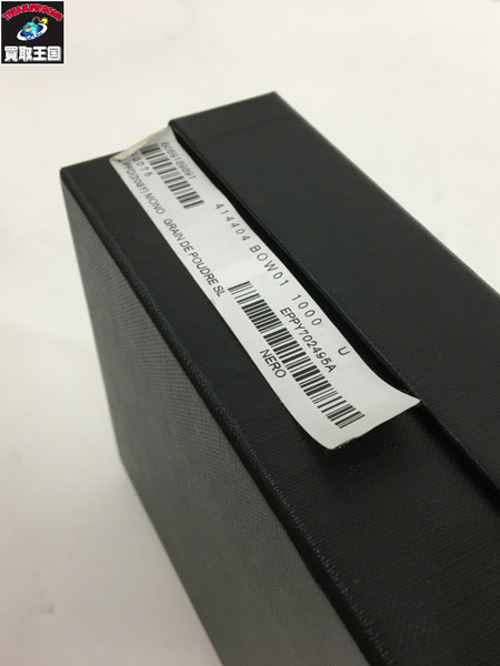 コンパクトウォレット トリフォールウォレット　黒 SAINT LAURENT BLACK 
