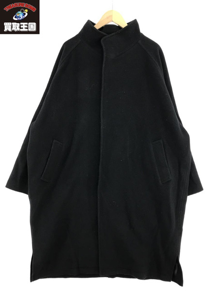 【入荷中】one fifth ロングコート　スタンドカラー　ブラック　オーバーサイズ ジャケット・アウター