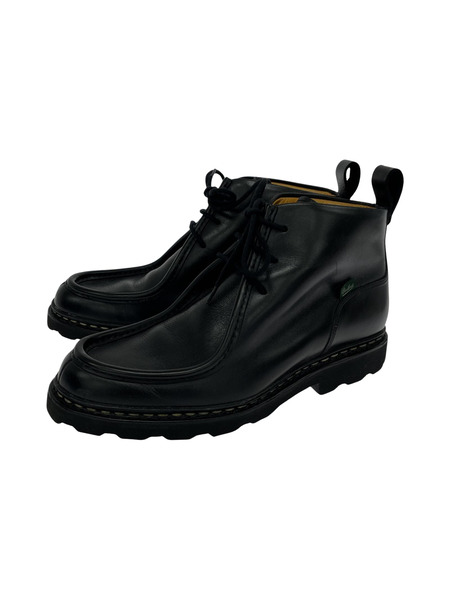 Paraboot MUCY MARCHE ENGR CARBONE ミドルカットチロリアンシューズ 7F 黒